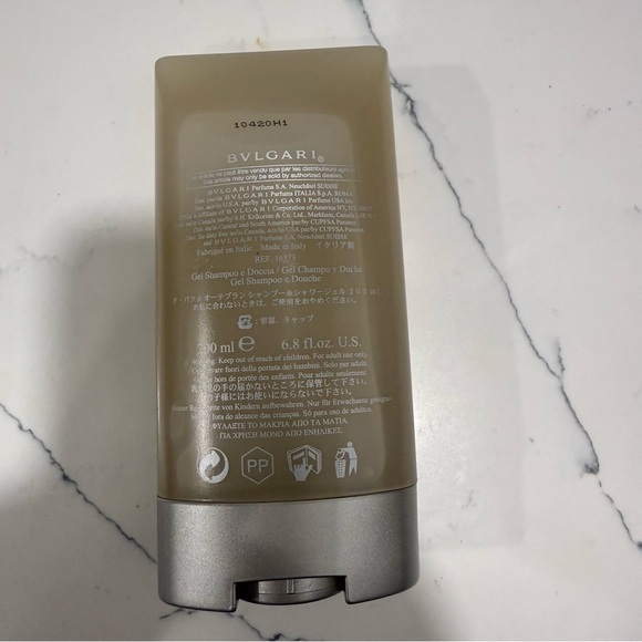 Bulgari Eau Parfumée au Thé Blanc Shampoo and Shower Gel - White 200ml - Picture 3 of 5